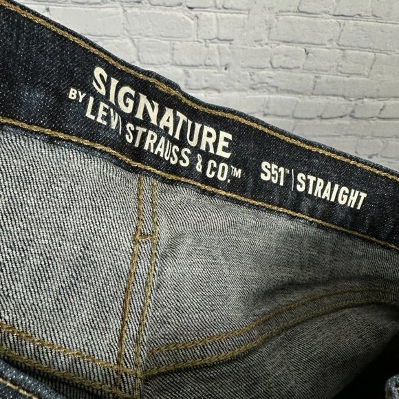 Levi Strauss Men's‎ Signature S51 Straight Leg Denim Jeans, Size W32 x L32 - Picture 5 of 7